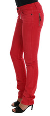 Costume National Red Cotton Stretch Slim Jeans -   -  Costume National.