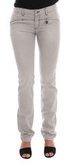 Costume National Gray Wash Cotton Slim Jeans -   -  Costume National.