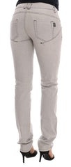 Costume National Gray Wash Cotton Slim Jeans -   -  Costume National.