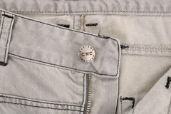 Costume National Gray Wash Cotton Slim Jeans -   -  Costume National.
