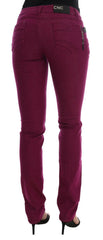 Costume National Purple Cotton Stretch Slim Denim Jeans -   -  Costume National.