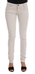 Costume National White Cotton Stretch Slim Jeans -   -  Costume National.