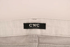 Costume National White Cotton Stretch Slim Jeans -   -  Costume National.