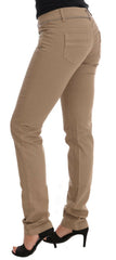 Costume National Beige Cotton Stretch Slim Fit Jeans -   -  Costume National.