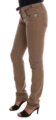 Costume National Beige Cotton Stretch Slim Fit Jeans -   -  Costume National.