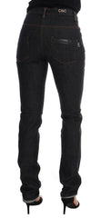 Costume National Blue Cotton Stretch Slim Fit Jeans -   -  Costume National.
