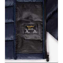 Refrigiwear Blue Nylon Women Jacket with Feather Padding and Fur Hood -   -  Refrigiwear.