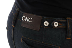 Costume National Dark Blue Cotton Slim Fit Jeans -   -  Costume National.