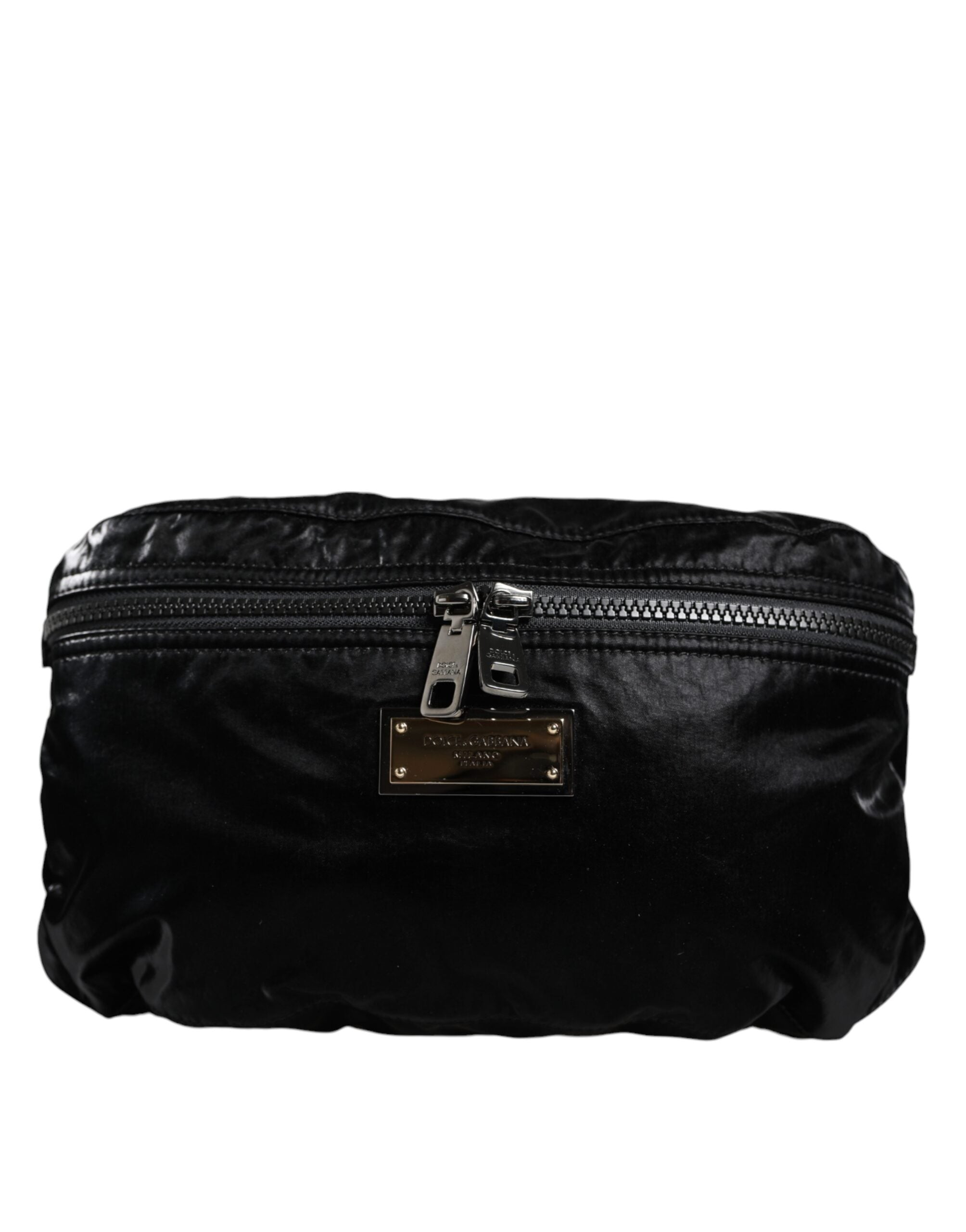 Dolce & Gabbana Black Nylon Fabric Belt Waist Fanny Pack Bag - Luxury Belt Bag for Women - Dolce & Gabbana.