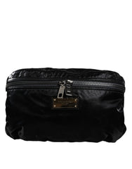 Dolce & Gabbana Black Nylon Fabric Belt Waist Fanny Pack Bag - Luxury Belt Bag for Women - Dolce & Gabbana.