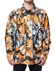 Dolce & Gabbana Multicolor Camouflage Cotton Denim Collared Jacket -   -  Dolce & Gabbana.