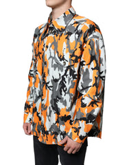Dolce & Gabbana Multicolor Camouflage Cotton Denim Collared Jacket -   -  Dolce & Gabbana.