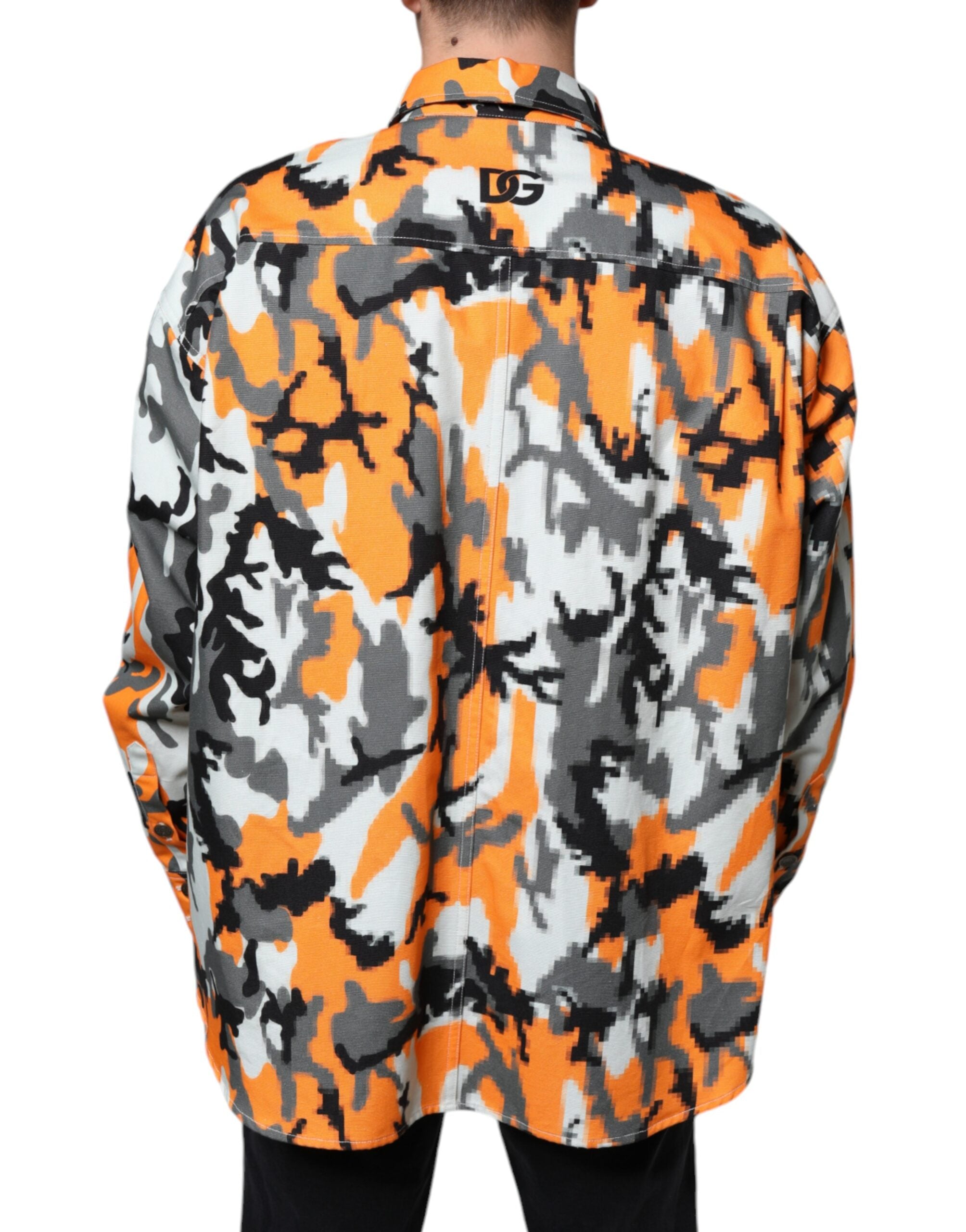 Dolce & Gabbana Multicolor Camouflage Cotton Denim Collared Jacket -   -  Dolce & Gabbana. Dolce & Gabbana Multicolor Camouflage Cotton Denim Collared Jacket -   -  Dolce & Gabbana.