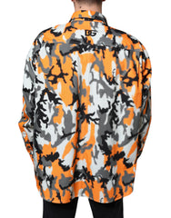 Dolce & Gabbana Multicolor Camouflage Cotton Denim Collared Jacket -   -  Dolce & Gabbana.