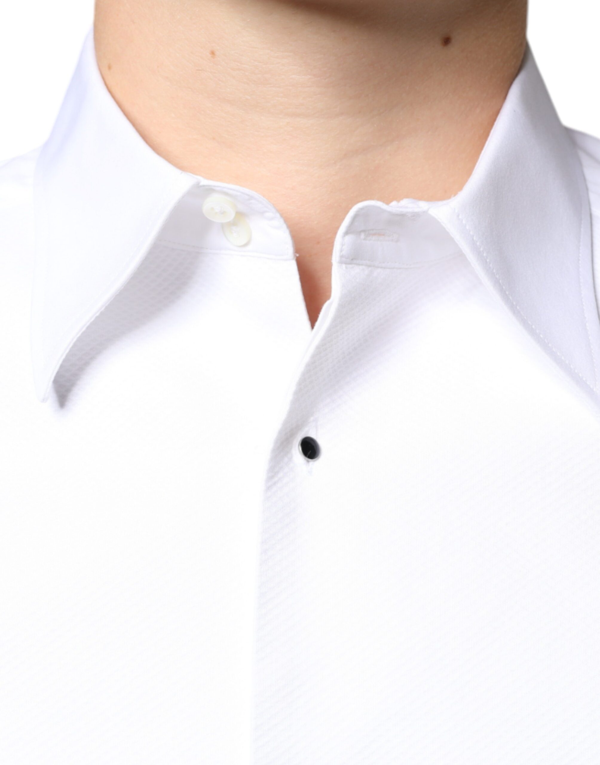 Dolce & Gabbana White Bib Cotton Poplin Formal Dress Shirt -   -  Dolce & Gabbana. Dolce & Gabbana White Bib Cotton Poplin Formal Dress Shirt -   -  Dolce & Gabbana.