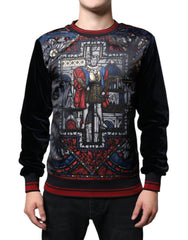 Dolce & Gabbana Multicolor Jacquard Crew Neck Sweatshirt Sweater -   -  Dolce & Gabbana.