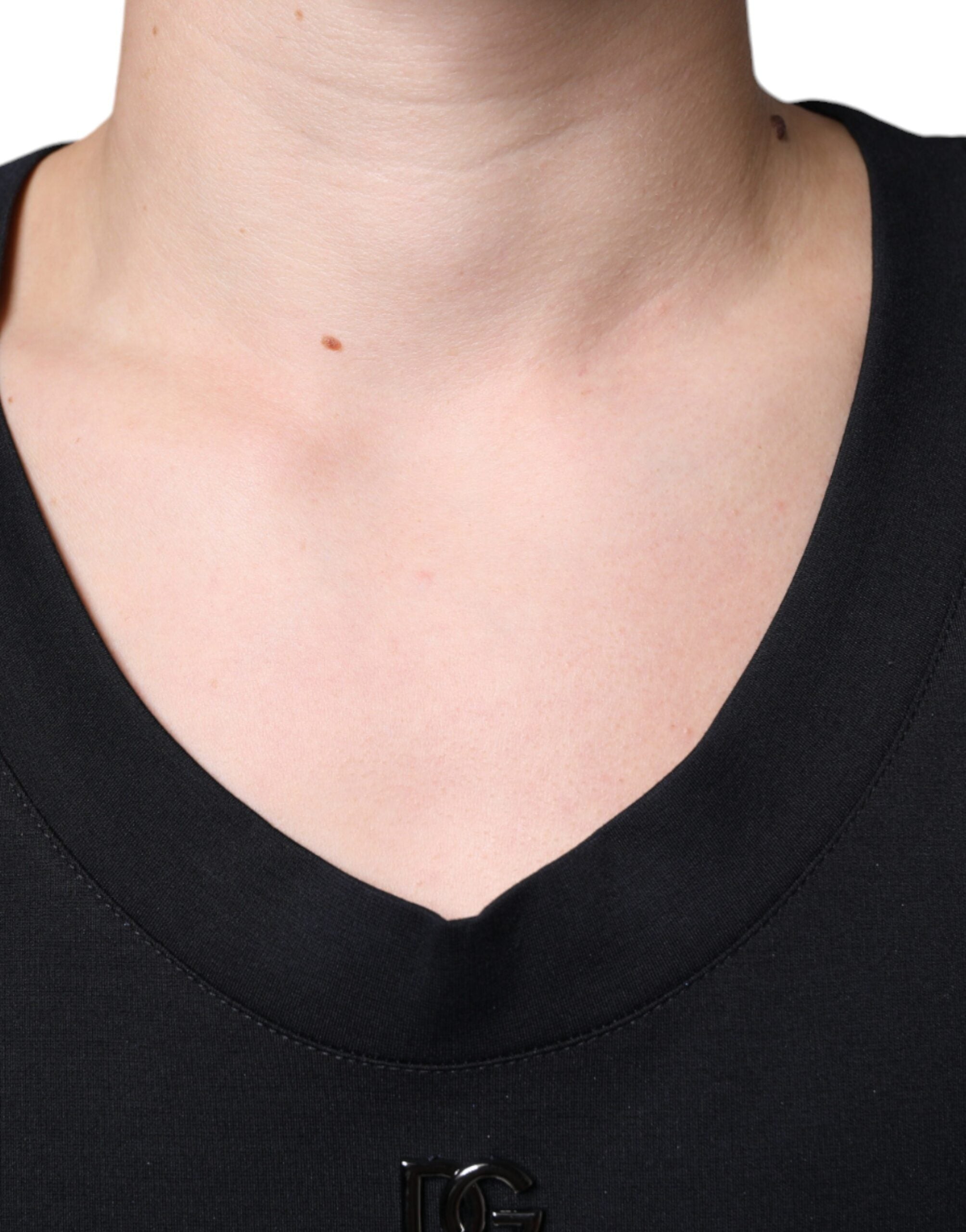 Dolce & Gabbana Black Cotton Born To Be Free Sleeveless T-shirt -   -  Dolce & Gabbana. Dolce & Gabbana Black Cotton Born To Be Free Sleeveless T-shirt -   -  Dolce & Gabbana.