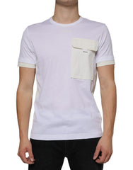 Dolce & Gabbana White Cotton Pocket Short Sleeves T-shirt -   -  Dolce & Gabbana.