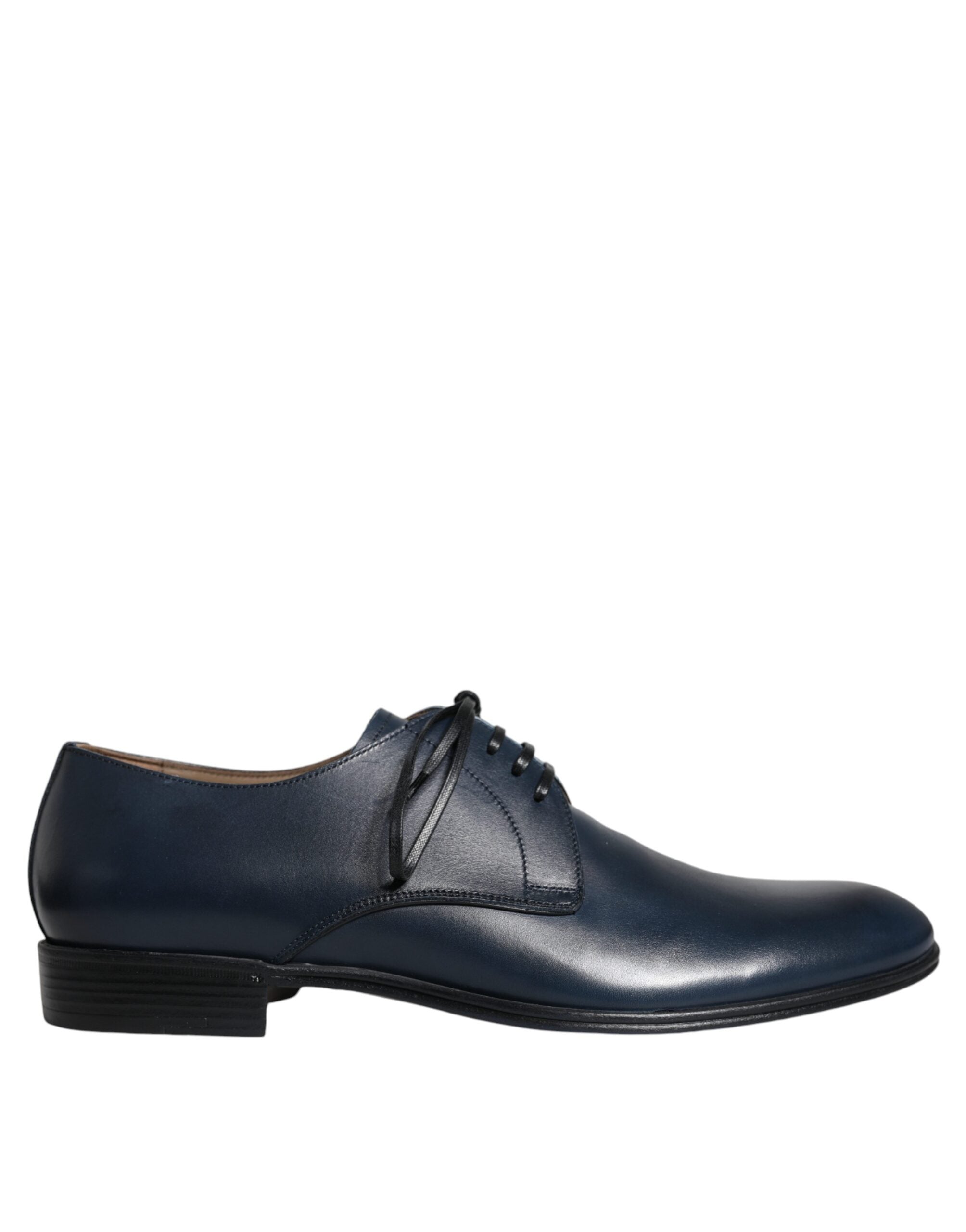 Dolce & Gabbana Navy Blue Leather Derby Dress Formal Shoes -   -  Dolce & Gabbana.