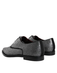 Dolce & Gabbana Silver Polyurethane Derby Formal Dress Shoes -   -  Dolce & Gabbana.