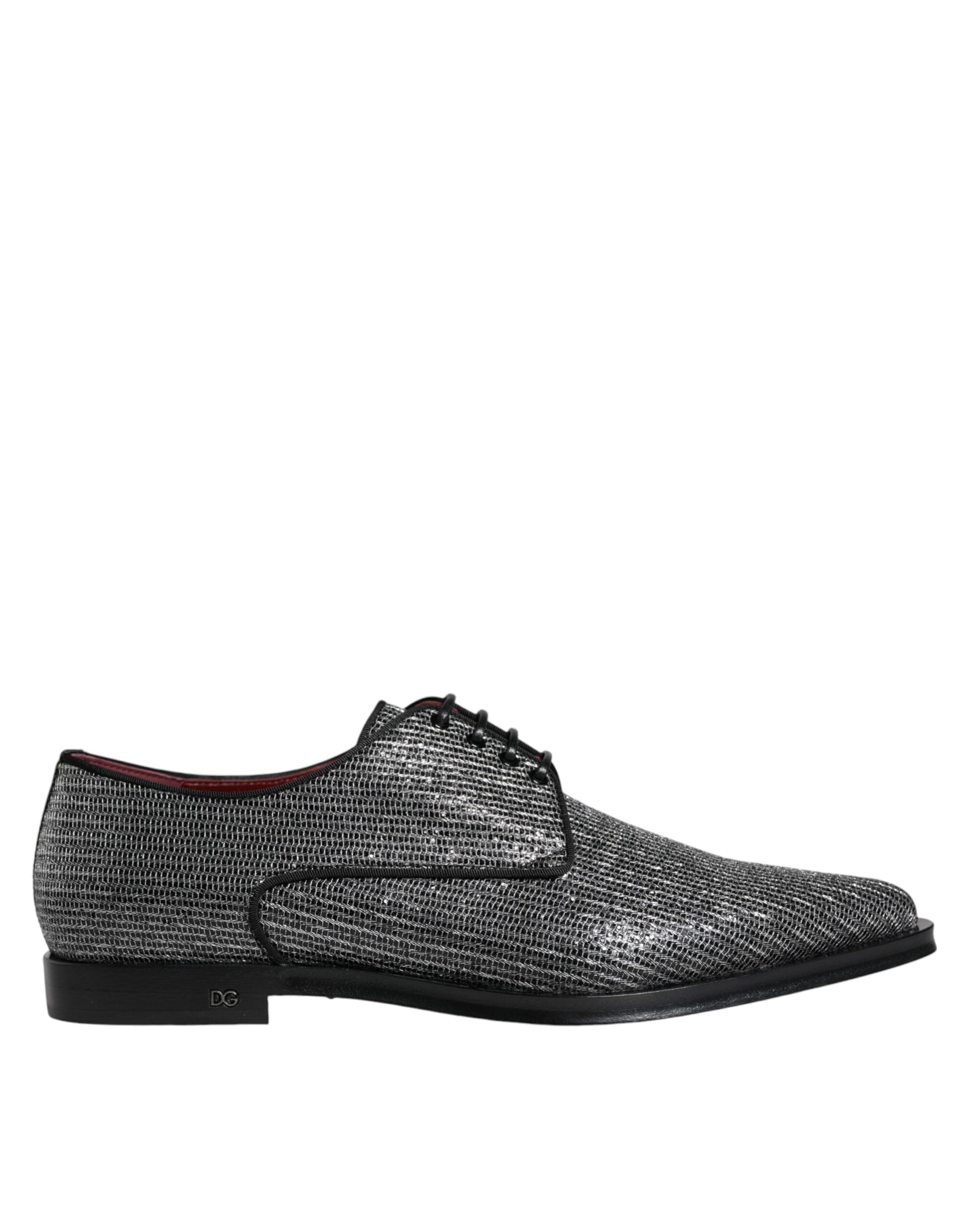 Dolce & Gabbana Silver Polyurethane Derby Formal Dress Shoes -   -  Dolce & Gabbana.