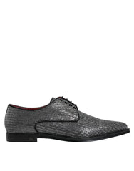 Dolce & Gabbana Silver Polyurethane Derby Formal Dress Shoes -   -  Dolce & Gabbana.