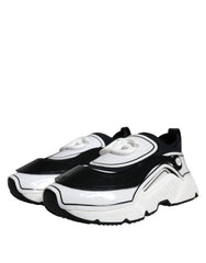 Dolce & Gabbana White Black Logo Plaque Daymaster Sneakers Shoes -   -  Dolce & Gabbana.