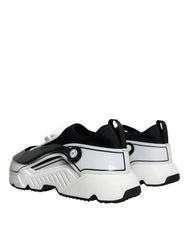 Dolce & Gabbana White Black Logo Plaque Daymaster Sneakers Shoes -   -  Dolce & Gabbana.