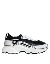 Dolce & Gabbana White Black Logo Plaque Daymaster Sneakers Shoes -   -  Dolce & Gabbana.