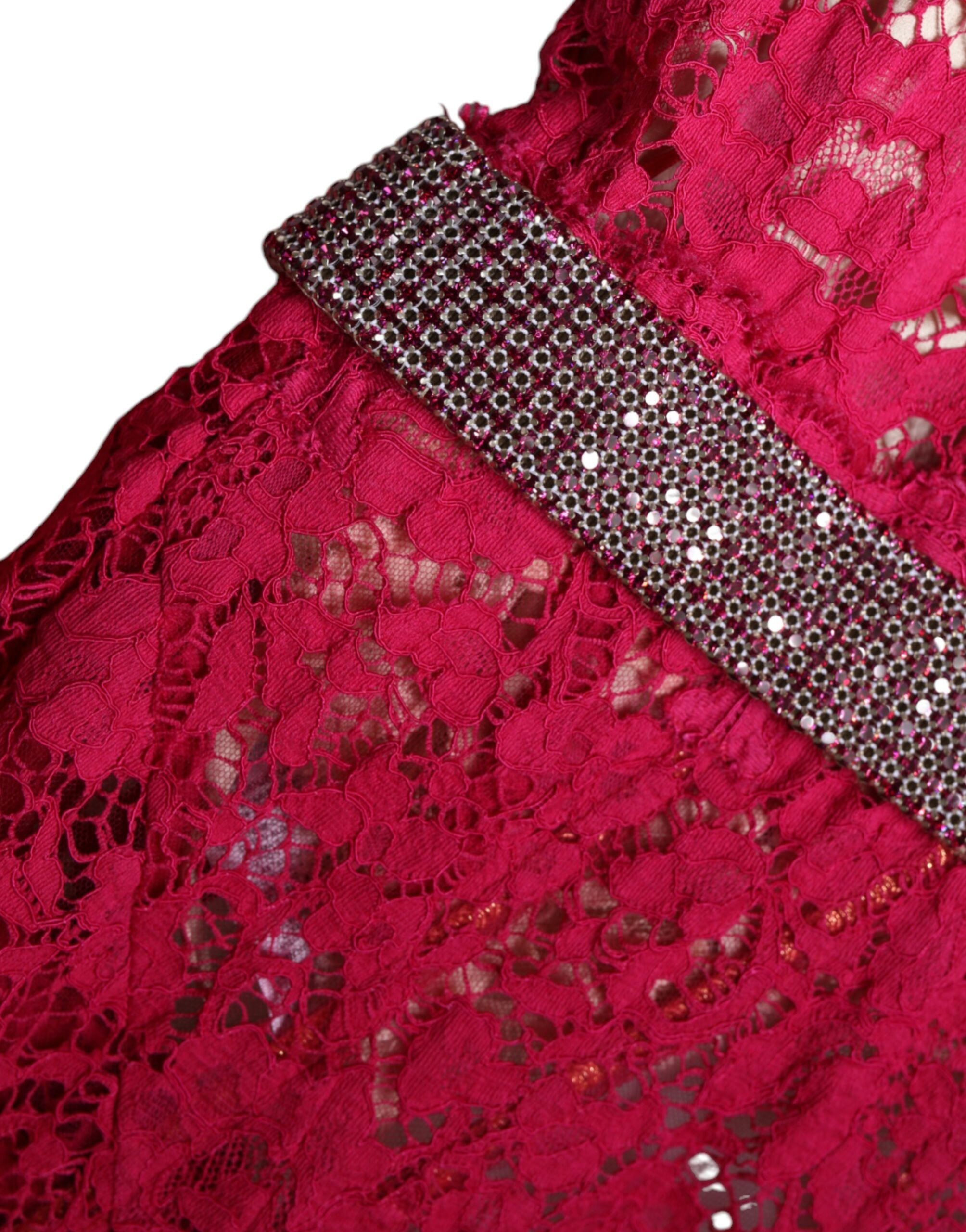 Dolce & Gabbana Pink Lace Crystal Sheath Long Gown Dress -   -  Dolce & Gabbana. Dolce & Gabbana Pink Lace Crystal Sheath Long Gown Dress -   -  Dolce & Gabbana.