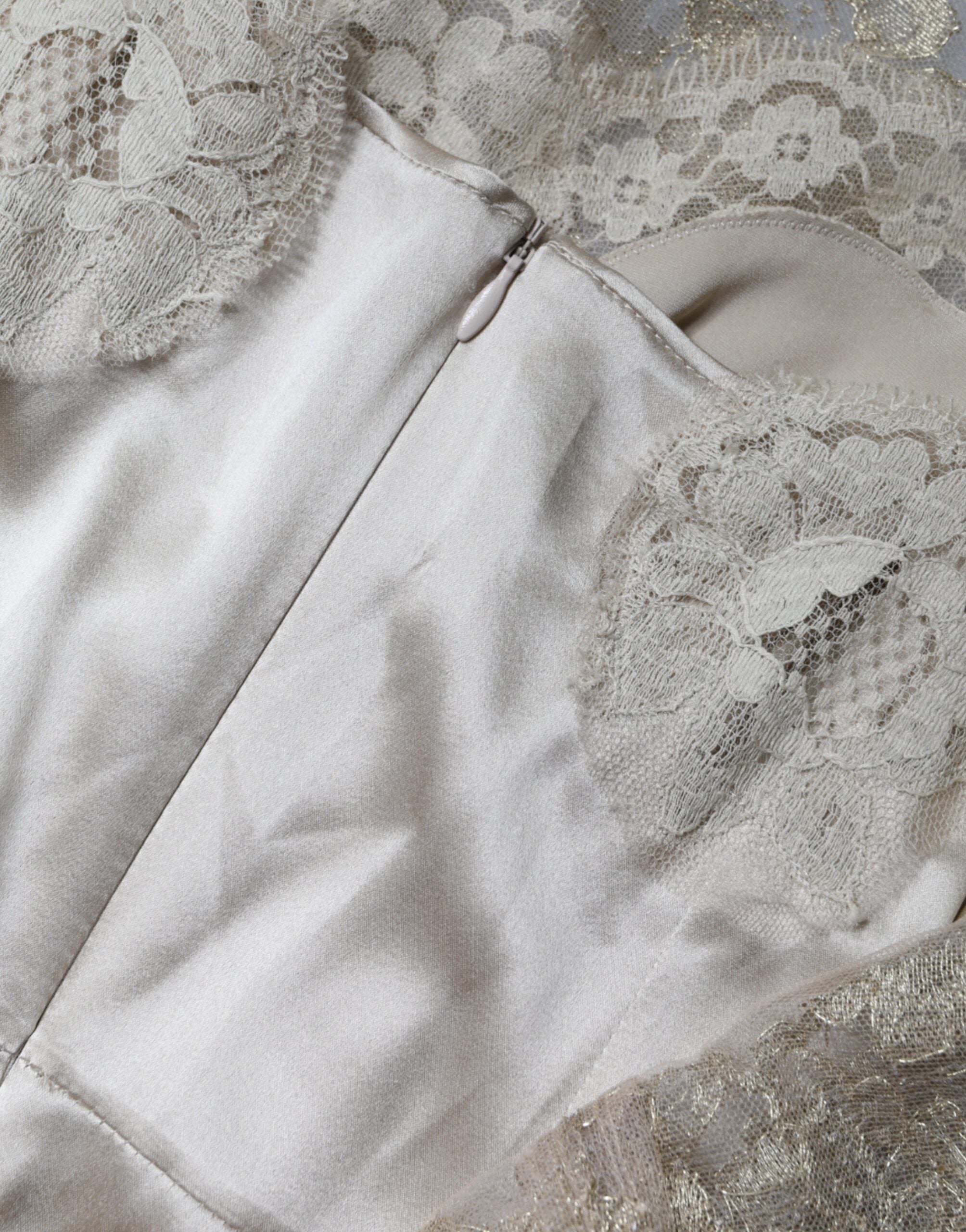 Dolce & Gabbana Gold Floral Lace A-line Sheath Mini Dress -   -  Dolce & Gabbana. Dolce & Gabbana Gold Floral Lace A-line Sheath Mini Dress -   -  Dolce & Gabbana.