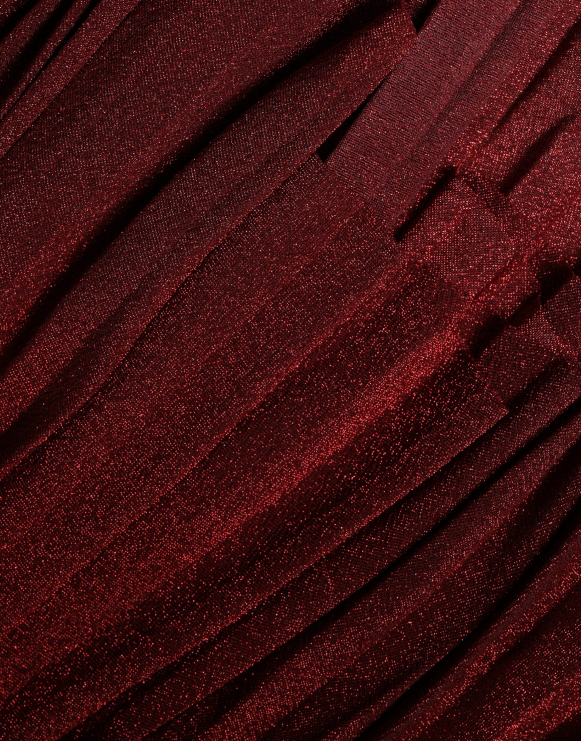 Dolce & Gabbana Red One Shoulder Pleated A-line Mini Dress -   -  Dolce & Gabbana. Dolce & Gabbana Red One Shoulder Pleated A-line Mini Dress -   -  Dolce & Gabbana.