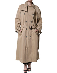 Dolce & Gabbana Khaki Double Breasted Trench Coat Jacket -   -  Dolce & Gabbana.