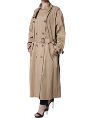 Dolce & Gabbana Khaki Double Breasted Trench Coat Jacket -   -  Dolce & Gabbana.