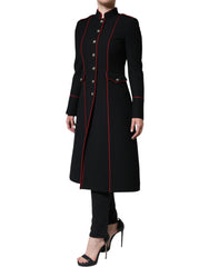 Dolce & Gabbana Black Single Breasted Trench Coat Jacket -   -  Dolce & Gabbana.