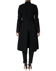 Dolce & Gabbana Black Single Breasted Trench Coat Jacket -   -  Dolce & Gabbana.