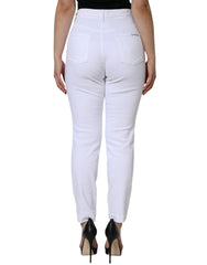 Dolce & Gabbana White Cotton Stretch AUDREY Skinny Jeans -   -  Dolce & Gabbana.