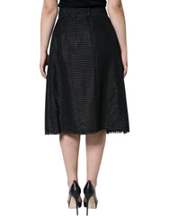 Dolce & Gabbana Black Viscose High Waist Pencil Cut Skirt -   -  Dolce & Gabbana.