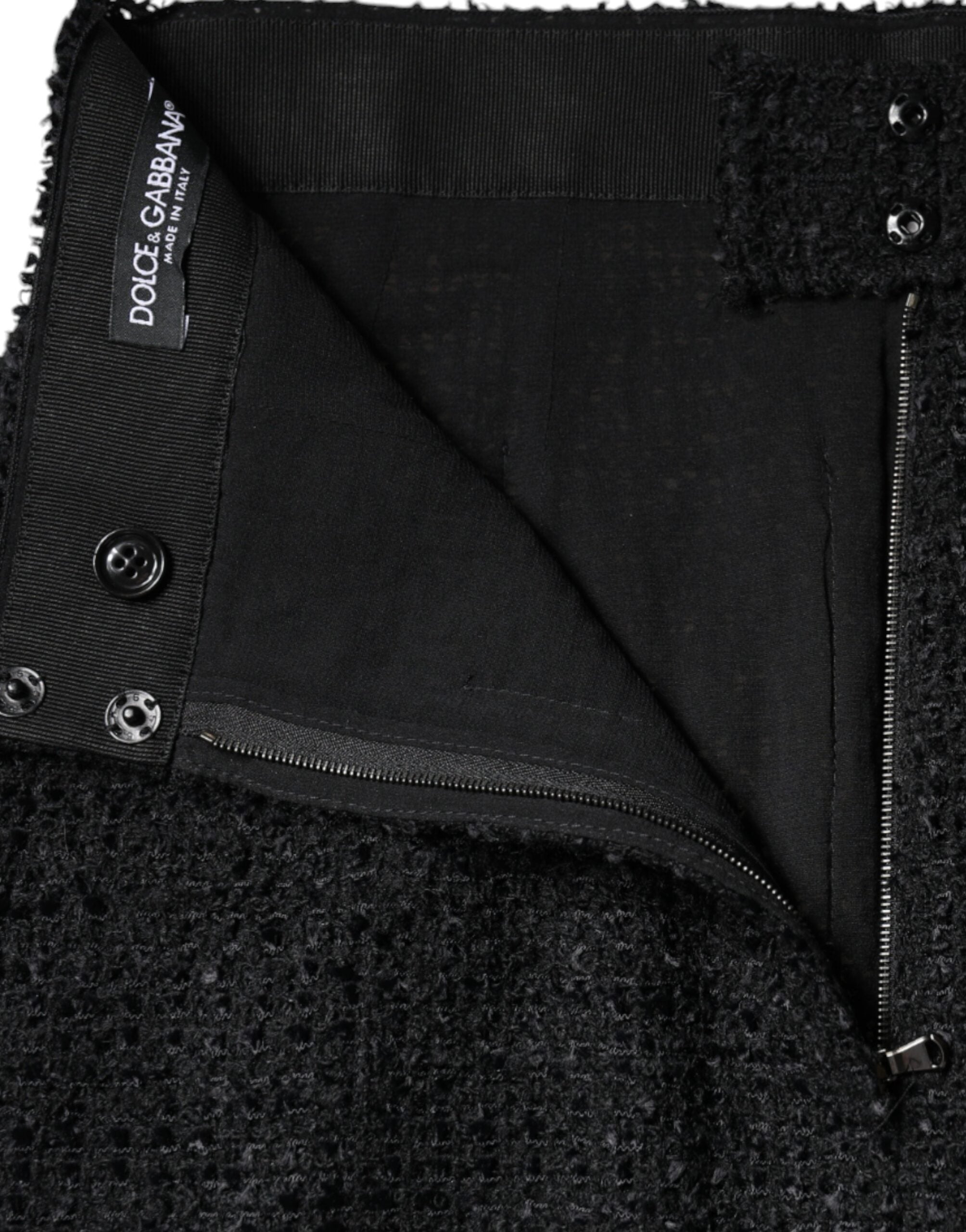 Dolce & Gabbana Black Virgin Wool Pencil Cut Midi Skirt -   -  Dolce & Gabbana. Dolce & Gabbana Black Virgin Wool Pencil Cut Midi Skirt -   -  Dolce & Gabbana.