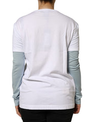 Dolce & Gabbana White Cotton Logo Print Round Neck T-shirt -   -  Dolce & Gabbana.