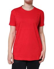 Dolce & Gabbana Red Cotton Crew Neck Short Sleeve Tee T-shirt -   -  Dolce & Gabbana.