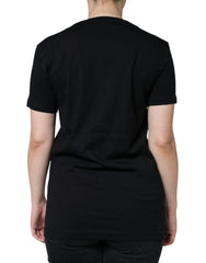 Dolce & Gabbana Black Cotton Crew Neck Short Sleeve T-shirt -   -  Dolce & Gabbana.