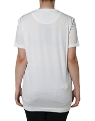 Dolce & Gabbana White Cotton Crew Neck Short Sleeve T-shirt -   -  Dolce & Gabbana.