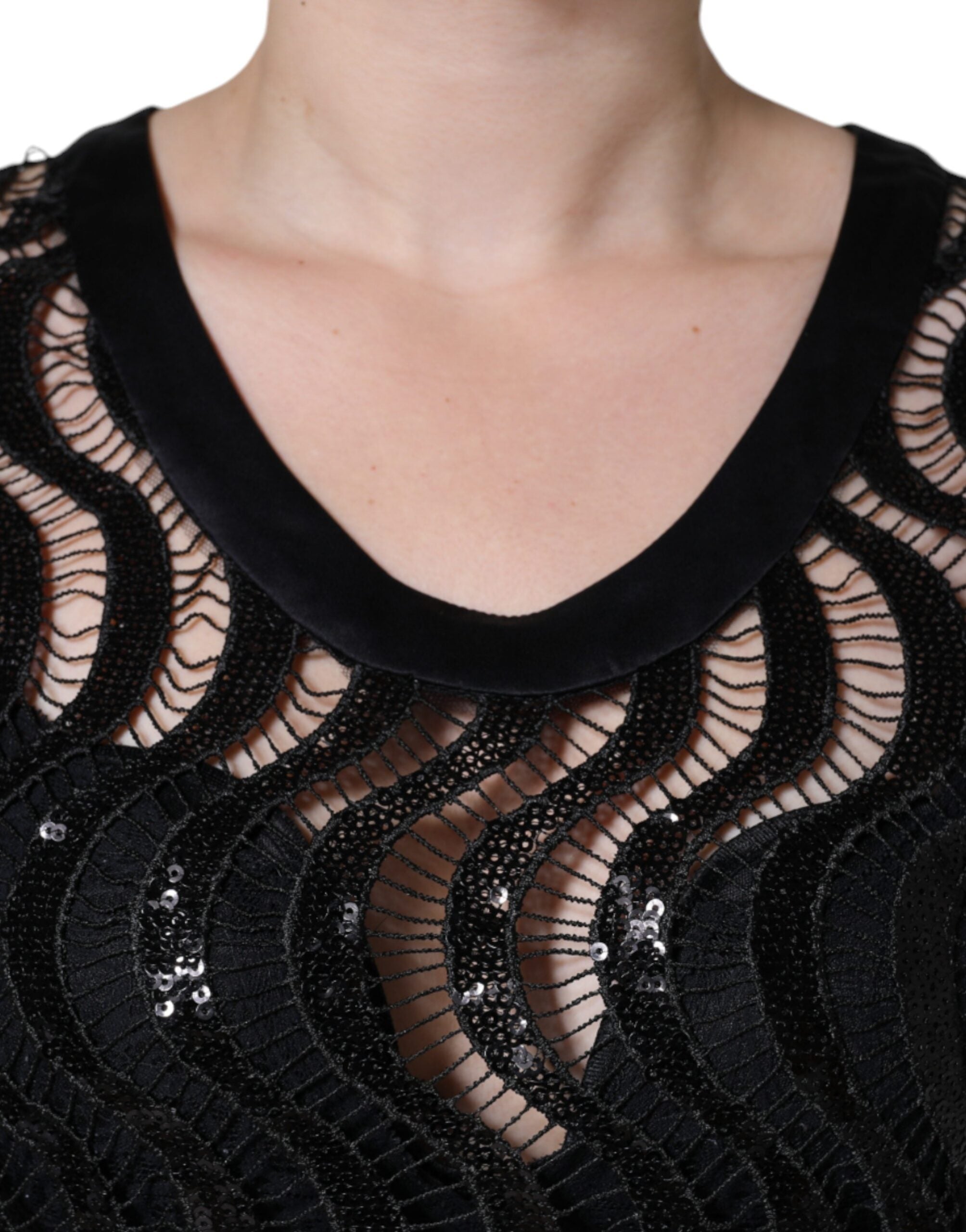 Dolce & Gabbana Black Sequin Sleeveless Tank Blouse Top -   -  Dolce & Gabbana. Dolce & Gabbana Black Sequin Sleeveless Tank Blouse Top -   -  Dolce & Gabbana.