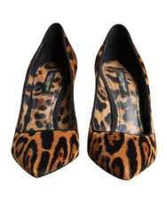 Dolce & Gabbana Brown Leopard Calf Hair Heels Pumps Shoes -   -  Dolce & Gabbana.