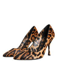 Dolce & Gabbana Brown Leopard Calf Hair Heels Pumps Shoes -   -  Dolce & Gabbana.