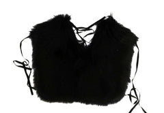Dolce & Gabbana Black Silver Fox Fur Scarf - - Dolce & Gabbana.