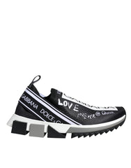 Dolce & Gabbana Black White Sorrento Low Top Sneakers Shoes -   -  Dolce & Gabbana.