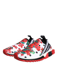 Dolce & Gabbana Multicolor Geranium Sorrento Sneakers Shoes -   -  Dolce & Gabbana.