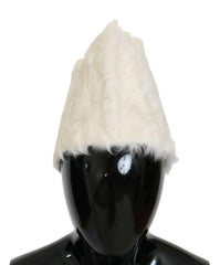 Dolce & Gabbana White Xiangao Lamb Fur Beanie -   -  Dolce & Gabbana.